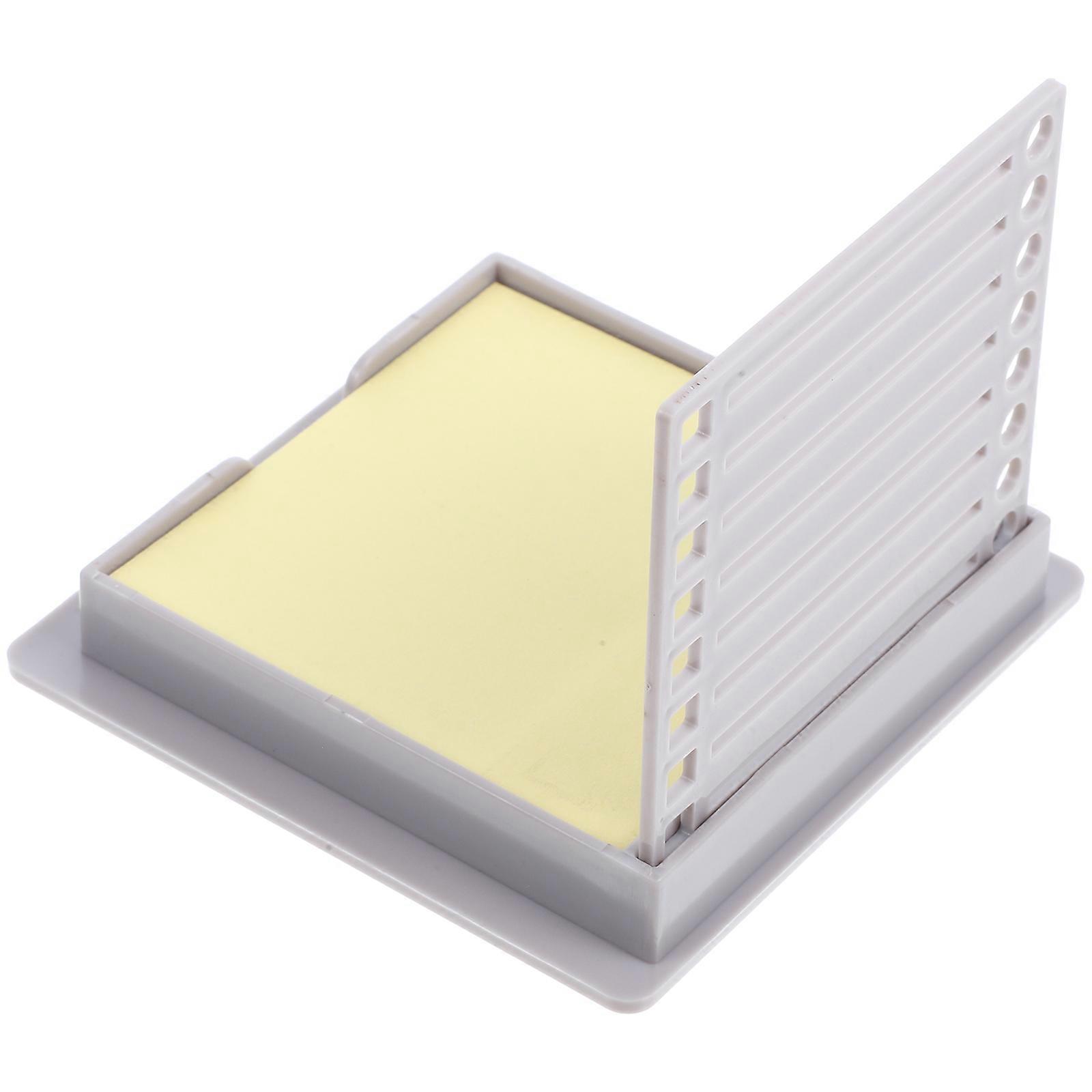Note Holder Box Convenient Cards Organizer Sleek Design Rectangular Abs Business Supplies Office Use 1Set