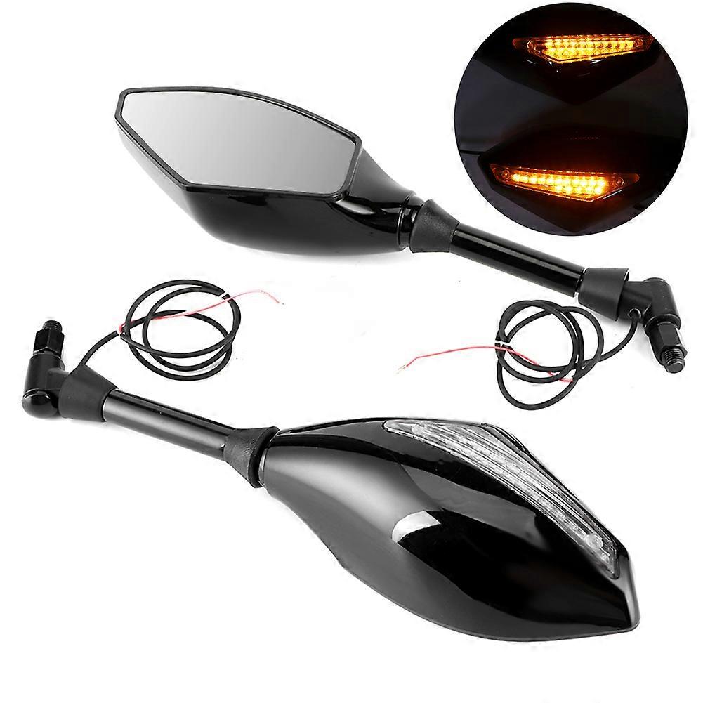 22mm/0.9in Handlebar End Rearview Side Mirrors Hand Guard Motorcycle Accessory