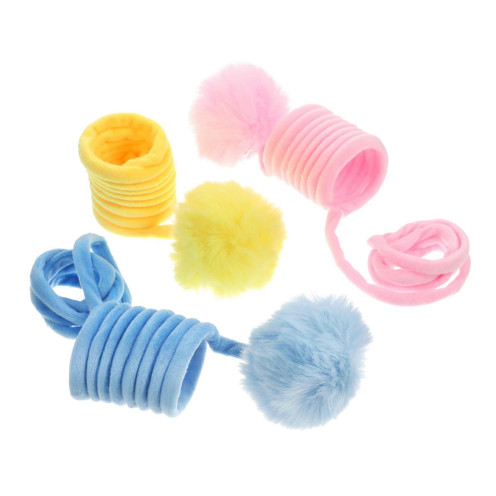 Cat toy set with scratching balls for indoors, cat balls for chewing and scratching for house cats and ferrets