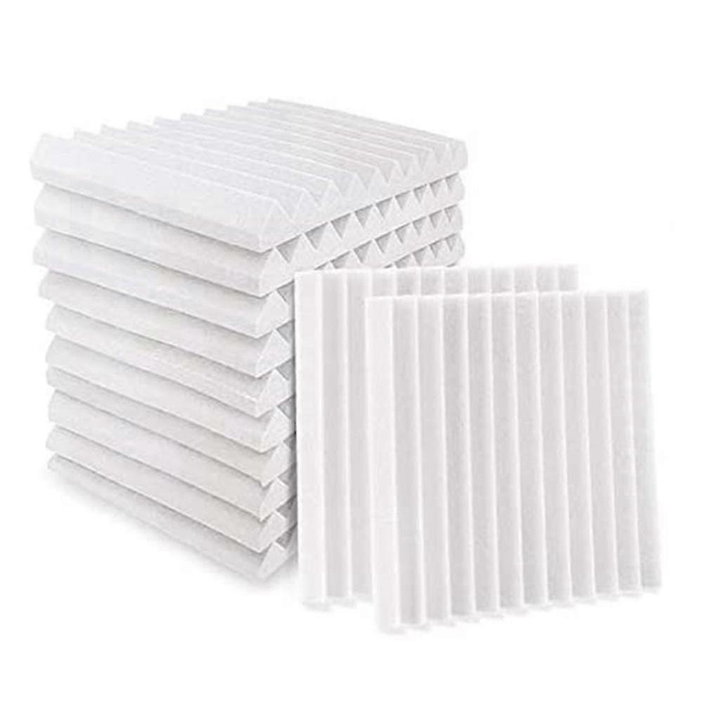 12Pcs Acoustic Foam Panels, Studio Wedge Tiles, Soundproof Treatment Wall Panels, 2.5X30X30cm