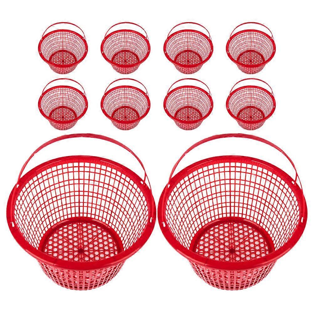 Here's a polished and professional product description for your **10pcs Handheld Round Strawberry Vegetable Picking Baskets With Handle**:
###