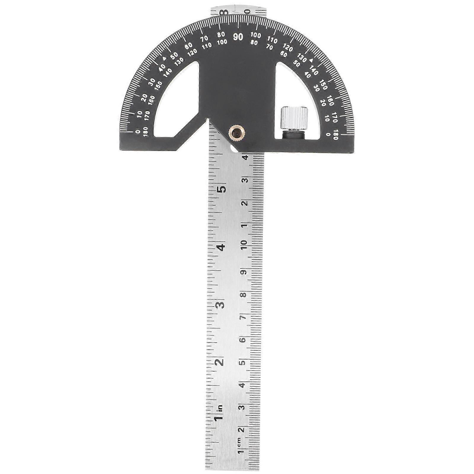 Woodworking Angle Measuring Ruler Aluminium Alloy Edge Ruler For Diy Tasks Multi Functional Angle Measurement 1 Set