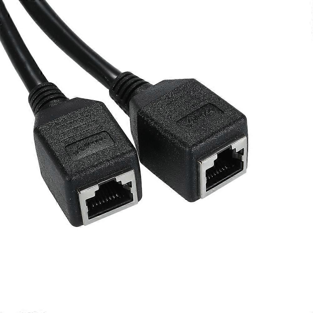 RJ45 Network Splitter Adapter Cable, Male to 2 Female header Separators Socket Port LAN for Super 5 Ethernet, Category 6 Ethernet