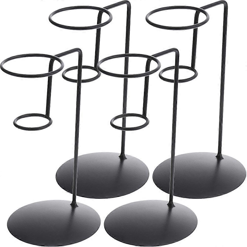 Cone Shape Ice Cream Cone Holders Metal Ice Cream Display Stand Restaurants Markets 15.5x8.5cm