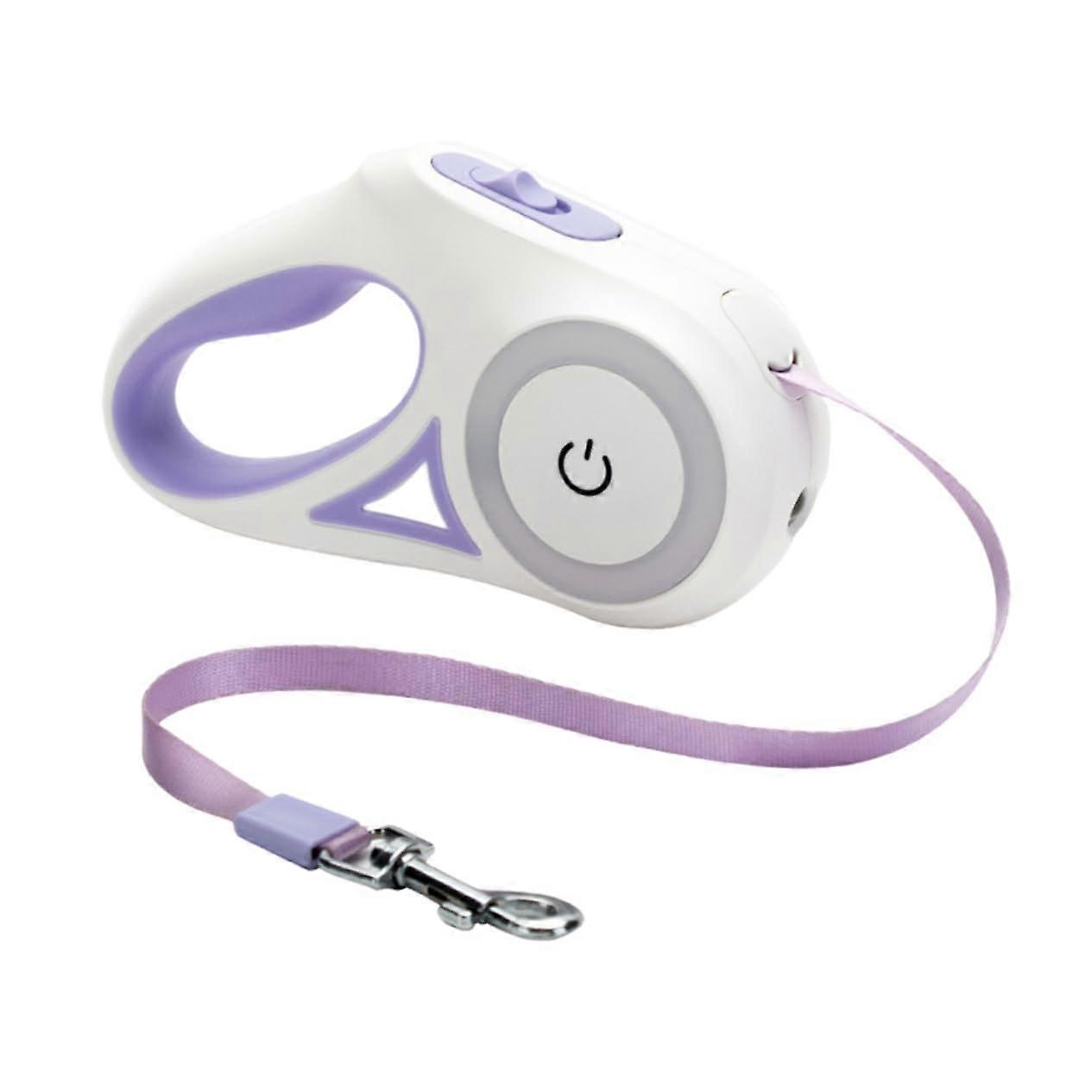 Automatic Dog Leash Glowing Retractable Strong and Durable for Small and Large Dogs with NonSlip and Release for Walking and Jogging