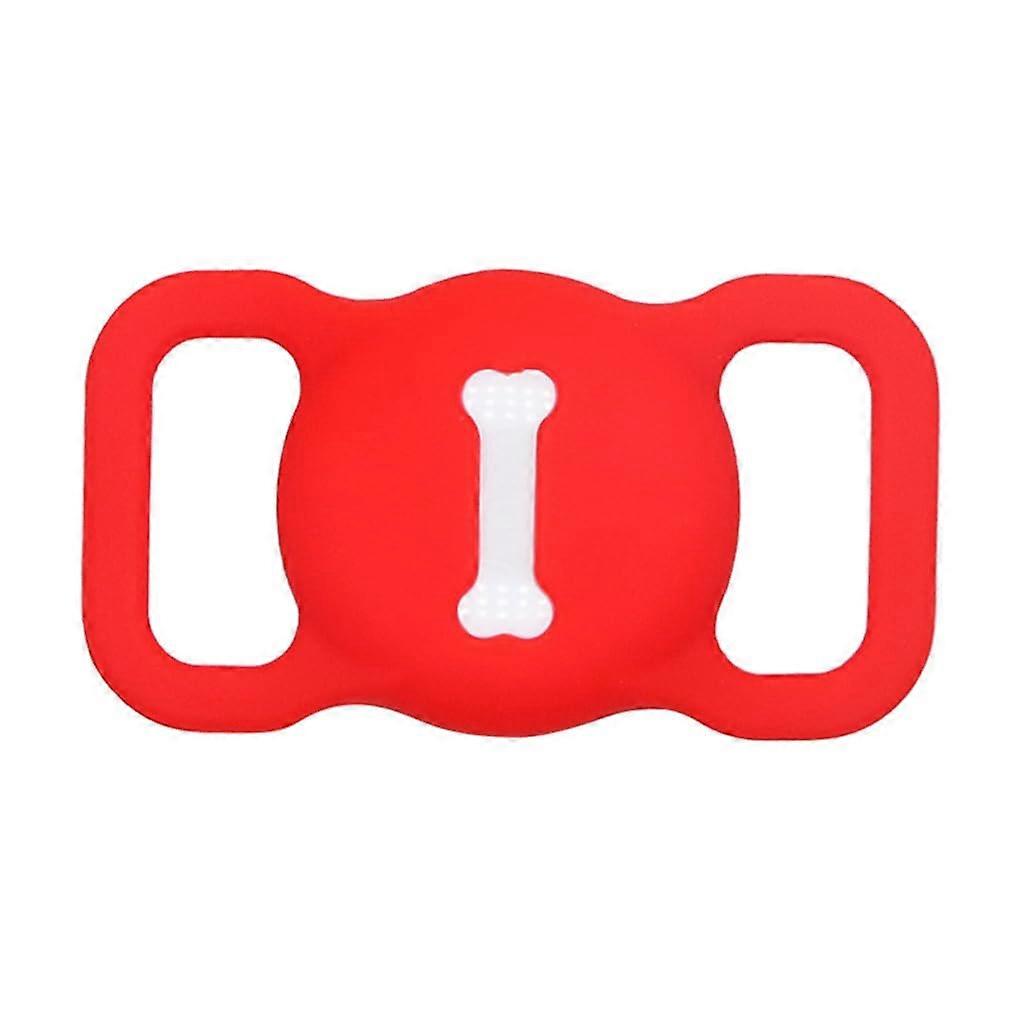 Silicone Protective Case For Round Pet Tracker - Dog And Cat Compatible, Positioning Collar, Anti-Loss Cover