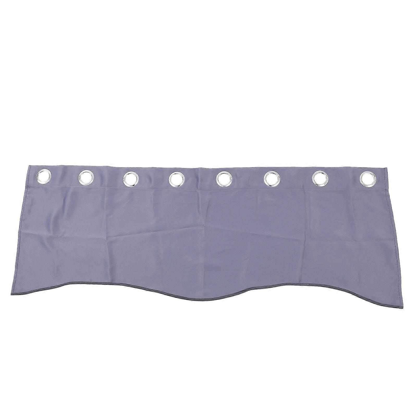 Short Blackout Curtains Decorative Short Curtain Bedroom Window Valance Light Shading Small Drape Grey 132x46cm Easy to Clean 1Set