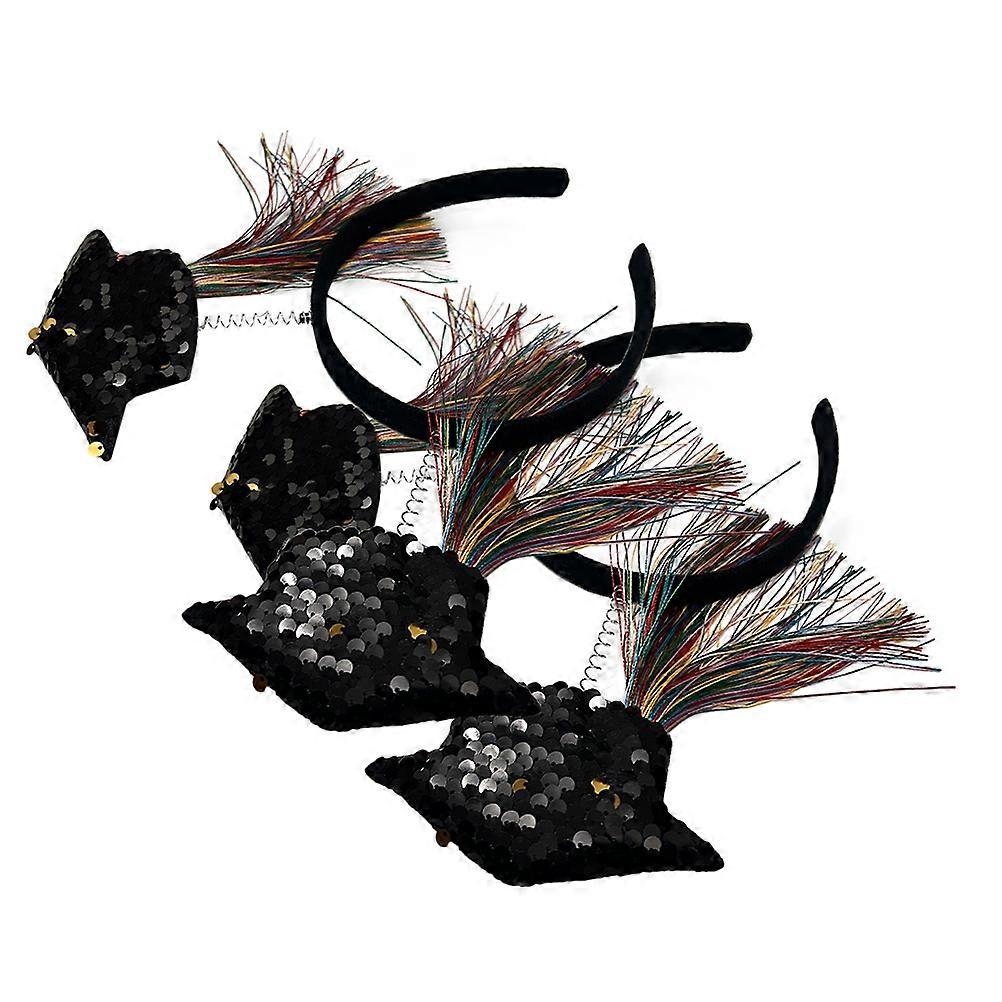 a polished and engaging product description based on your input:

 

**2pcs Graduation Cap Headband – Colorful Tassels & Sparkling Sequin Decor, Non