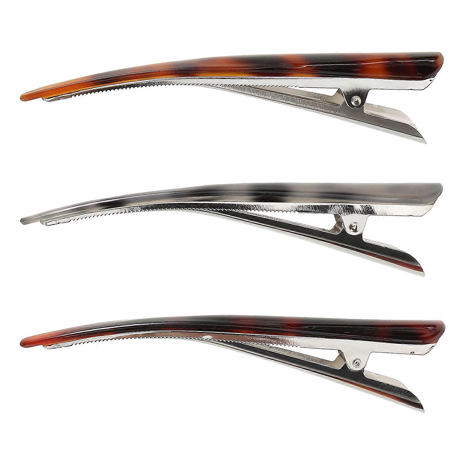 3pcs Grampos de Cabelo Acrílico Duckbill para Estilo, Leve & Resistente, Fixação Forte Sem Danificar o Cabelo, Ideal para Uso em Salão ou DIY
