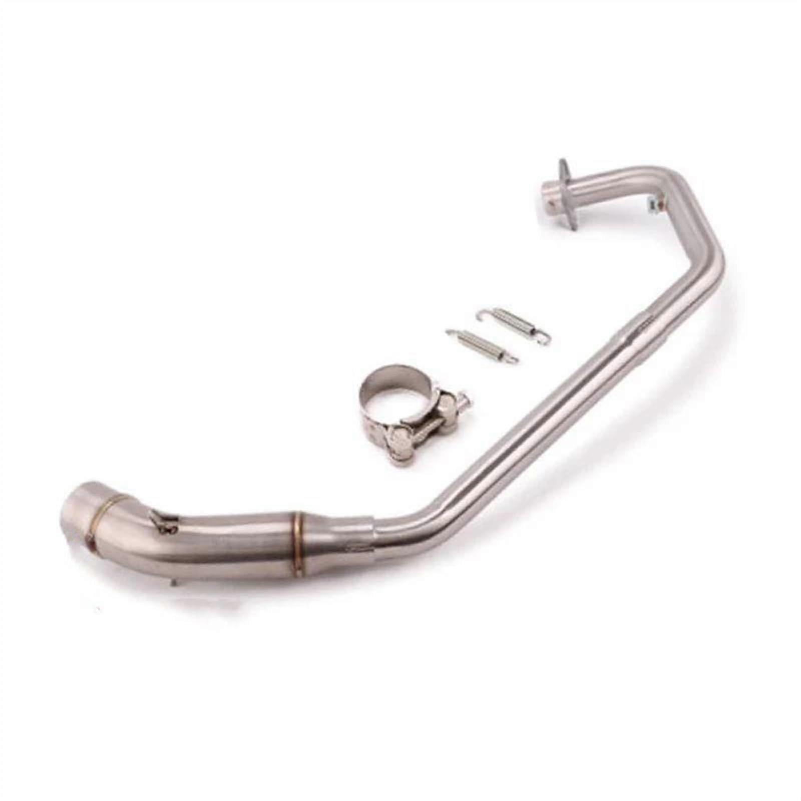 Motorrad-Endschalldampfer Modified Front Connecting Pipe Silver for CBR125 CBR125R CB125R CBR 125 2017-2021