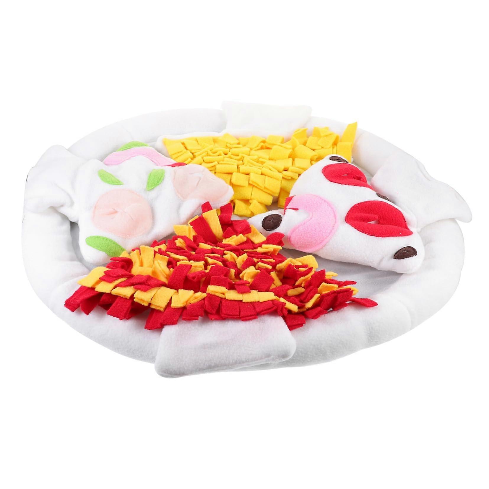 Nonslip feeding mat for dogs, durable slow feeder mat for stress reduction and mental stimulation, designed for slow eating and engagement.