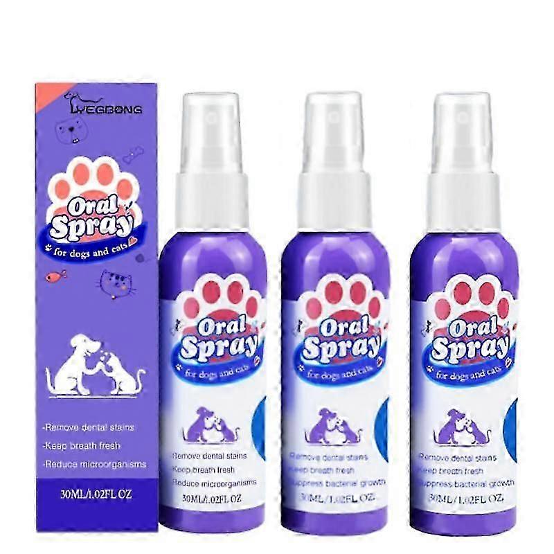 1-5PCSペット歯のクリーニングスプレー犬猫オーラルケア歯の汚れを取り除き、新鮮に保ちます