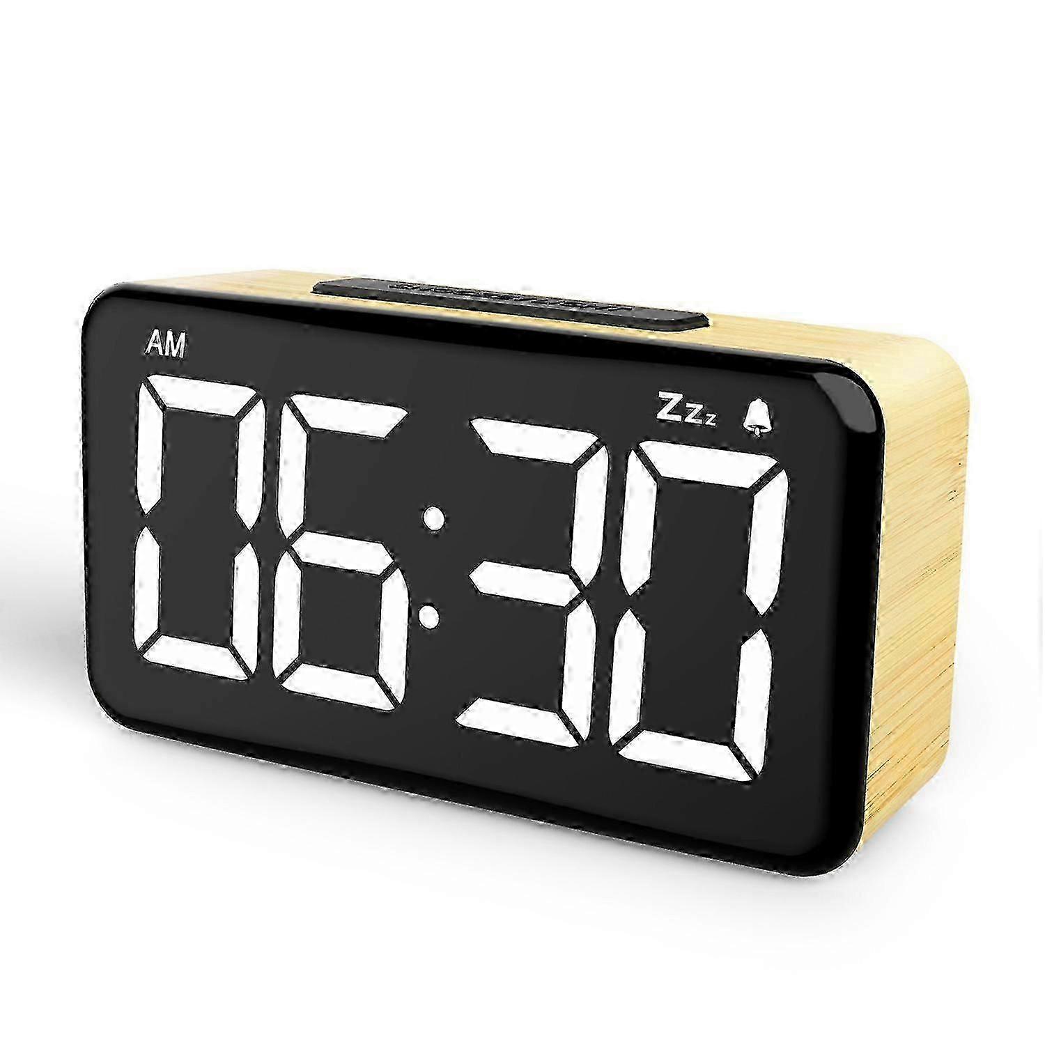 Digital Alarm Clock, Digital Clock with 6-INCH LED Display, 6-Level Adjustable Brightness, Simple O