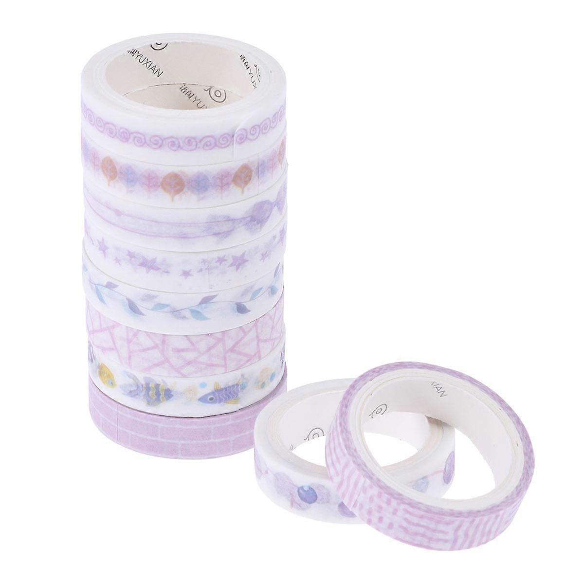 Sticky Tape for Scrapbooking Paper Tape Gift Wrapping Crafting Family and Friends 10Pcs