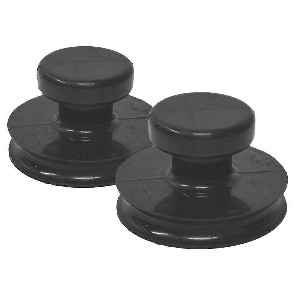 Black Rubber Singing Bowl Suction Cups for Secure Replacement Use Meditation Practice 2pcs