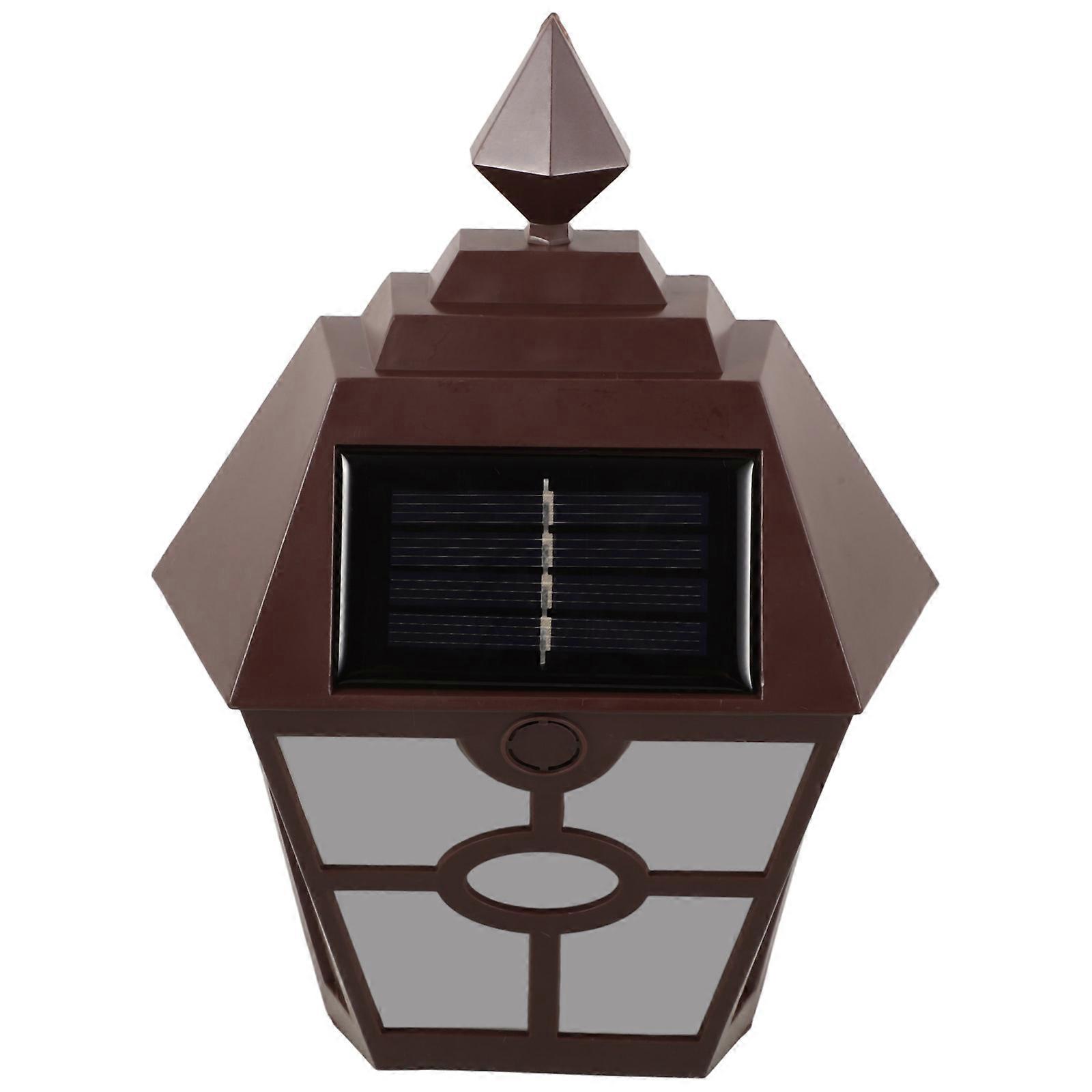 Outdoor Lights Solar Powered Retro Style Led Lighting Solar Panel Rechargeable Battery 7.5×5.5×2.2In 1Pack