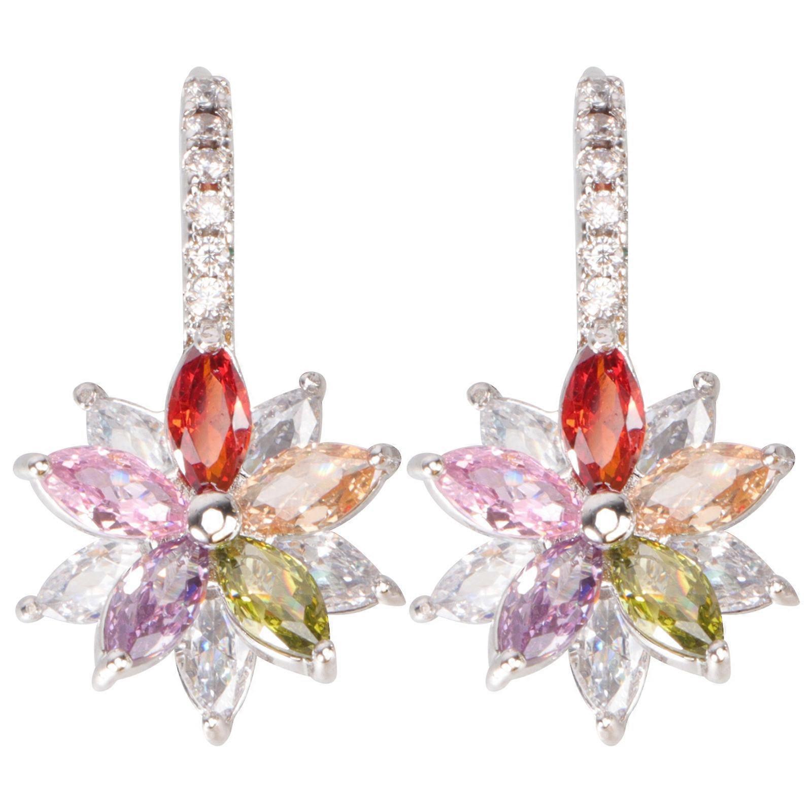 Girls Earrings Simple And Generous Style Flower Wrap Earrings For Women Daily Use 1Pair