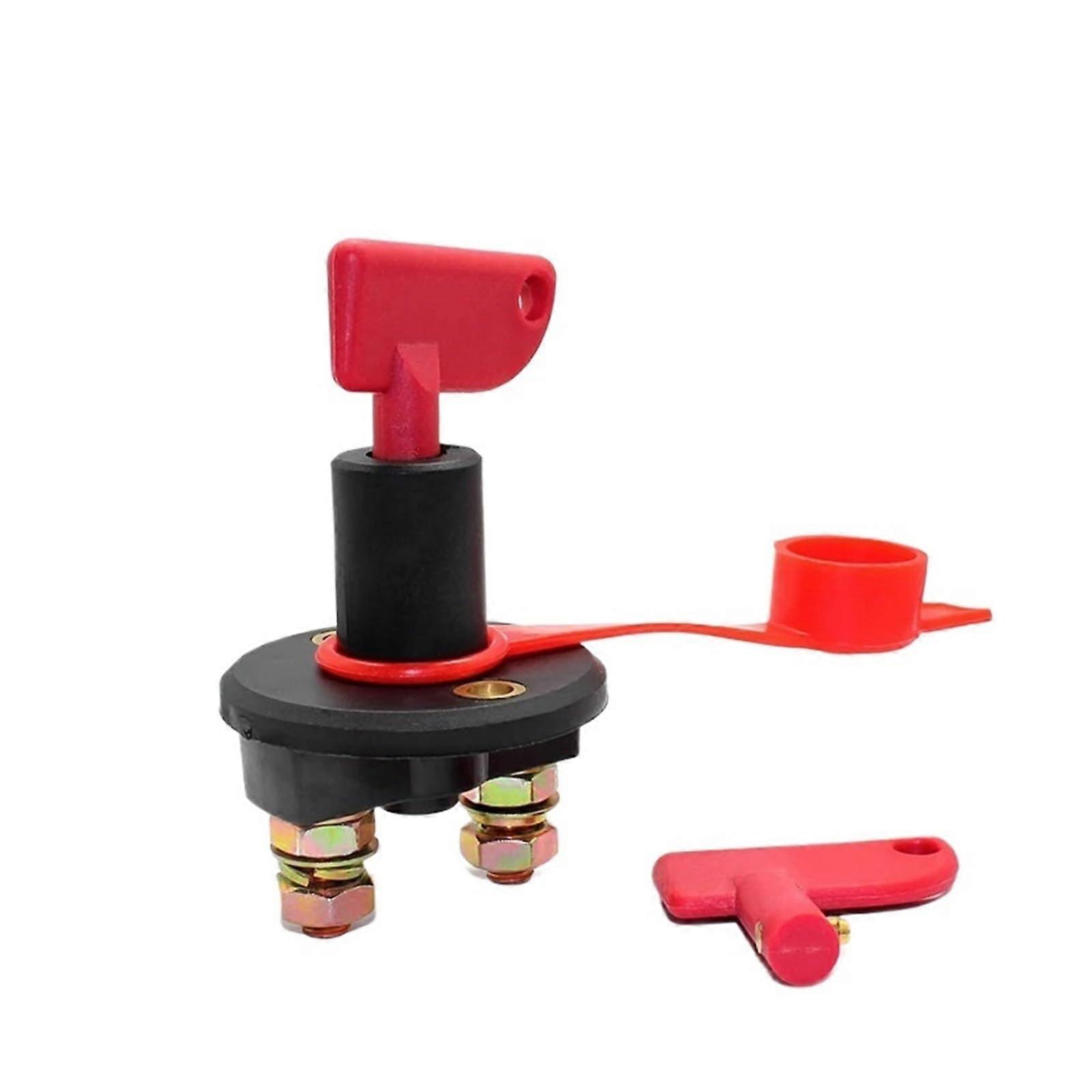 Boat Car Switch Battery Isolator Cut Off Power Kill Switch 400 A 24 V Heavy Duty with Key Cover Battery Isolator Switch FYOCOXDS