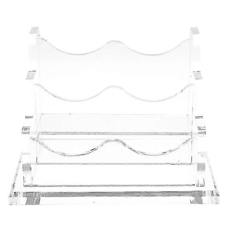 Sleek Transparent Desktop Card Stand for Business or Personal Use