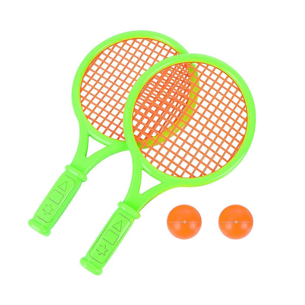 Tennis Racquet Toy for Kids Racket Set Kindergarten Use Size S Random Color Multifunctional 1 Pair
