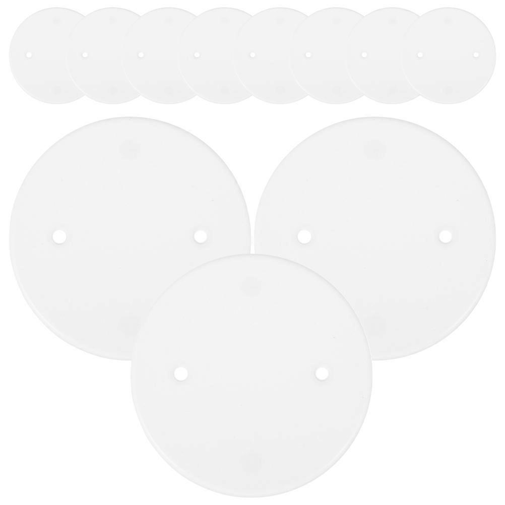 Ceiling Plate Cover Socket Panel Covering Simple Design Octagonal 4.13X4.13X0.12In Wire Organization 60Pcs