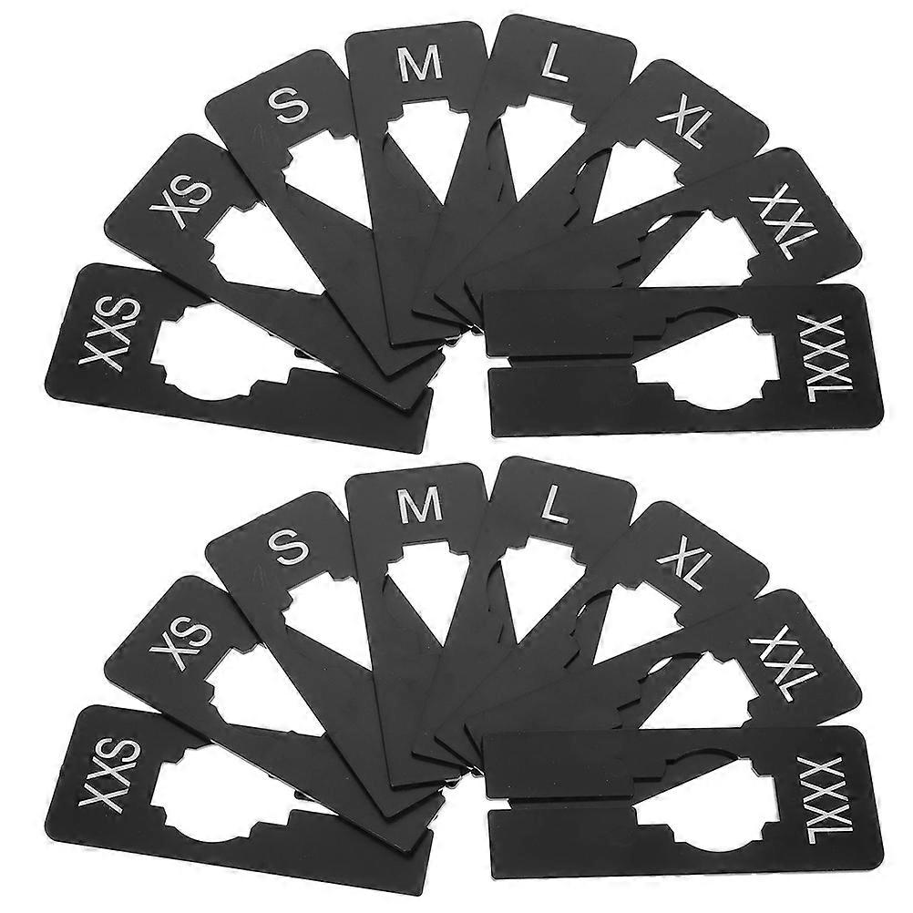 Clothing Size Dividers For Wardrobe Organizing Clothes Writable Labels Square 32Pcs