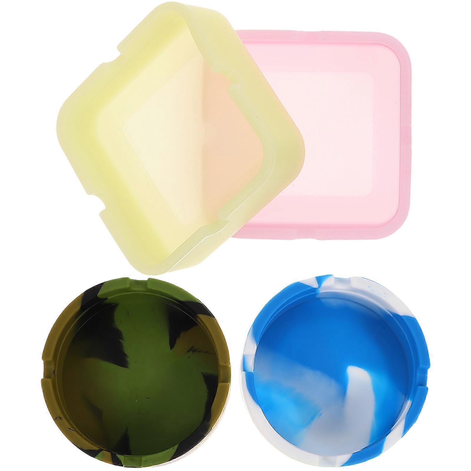 Portable Silicone Ashtray for Desktop Decoration with High Temperature Resistance and Assorted Colors
