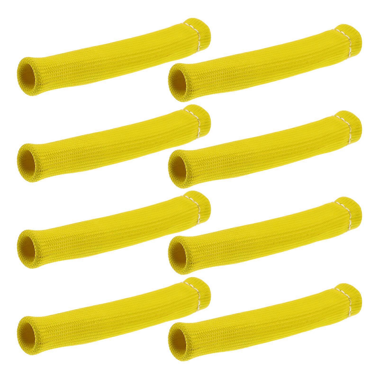 8pcs Spark Plug Wire Wrap Heat Protective Covers Separator and Wire Heat Shield