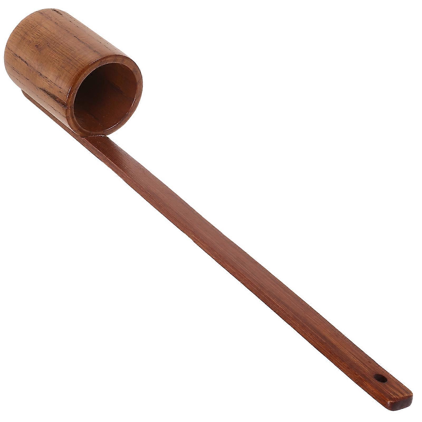 Wooden Wine Ladle with Long Handle for Kitchen Use Coffee Color Wooden Spoon Practical Kitchen Gadget 10.2 Inches