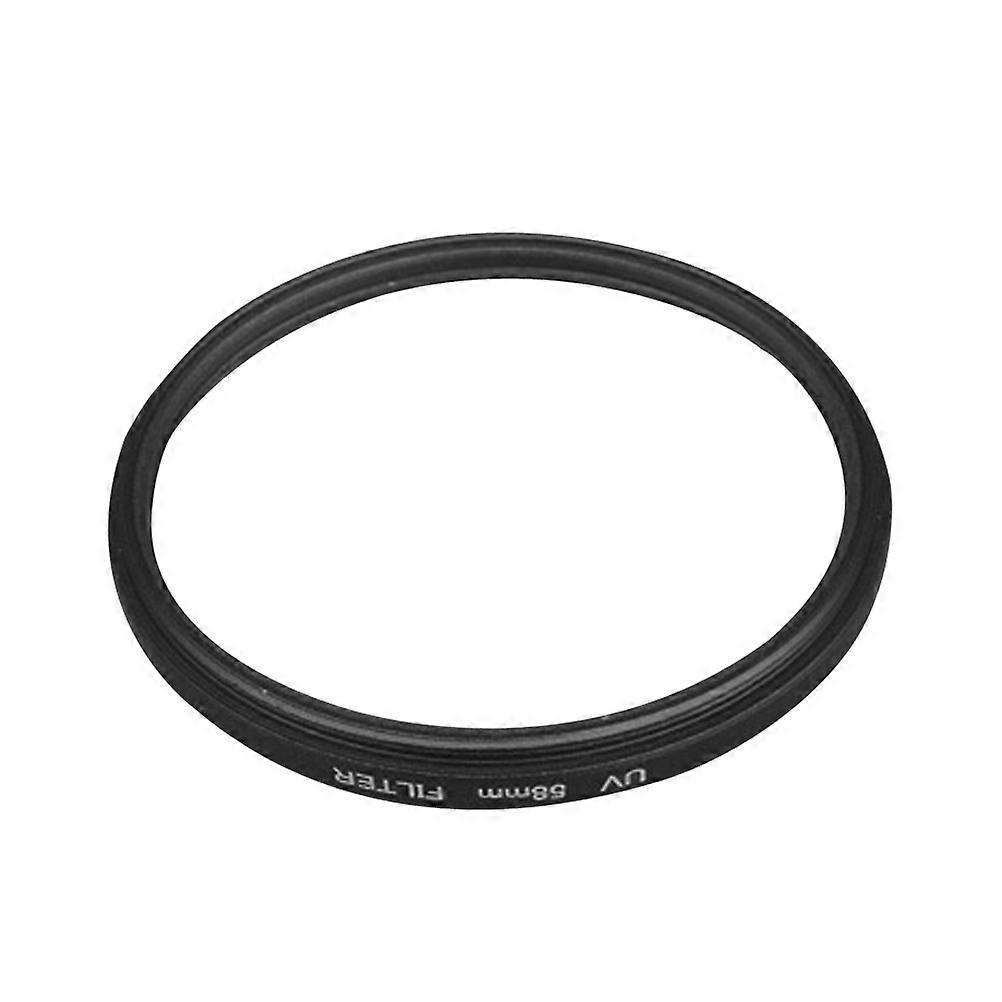 Professional UV Filter for Camera Lenses with Black Frame Protective Plastic 58MM