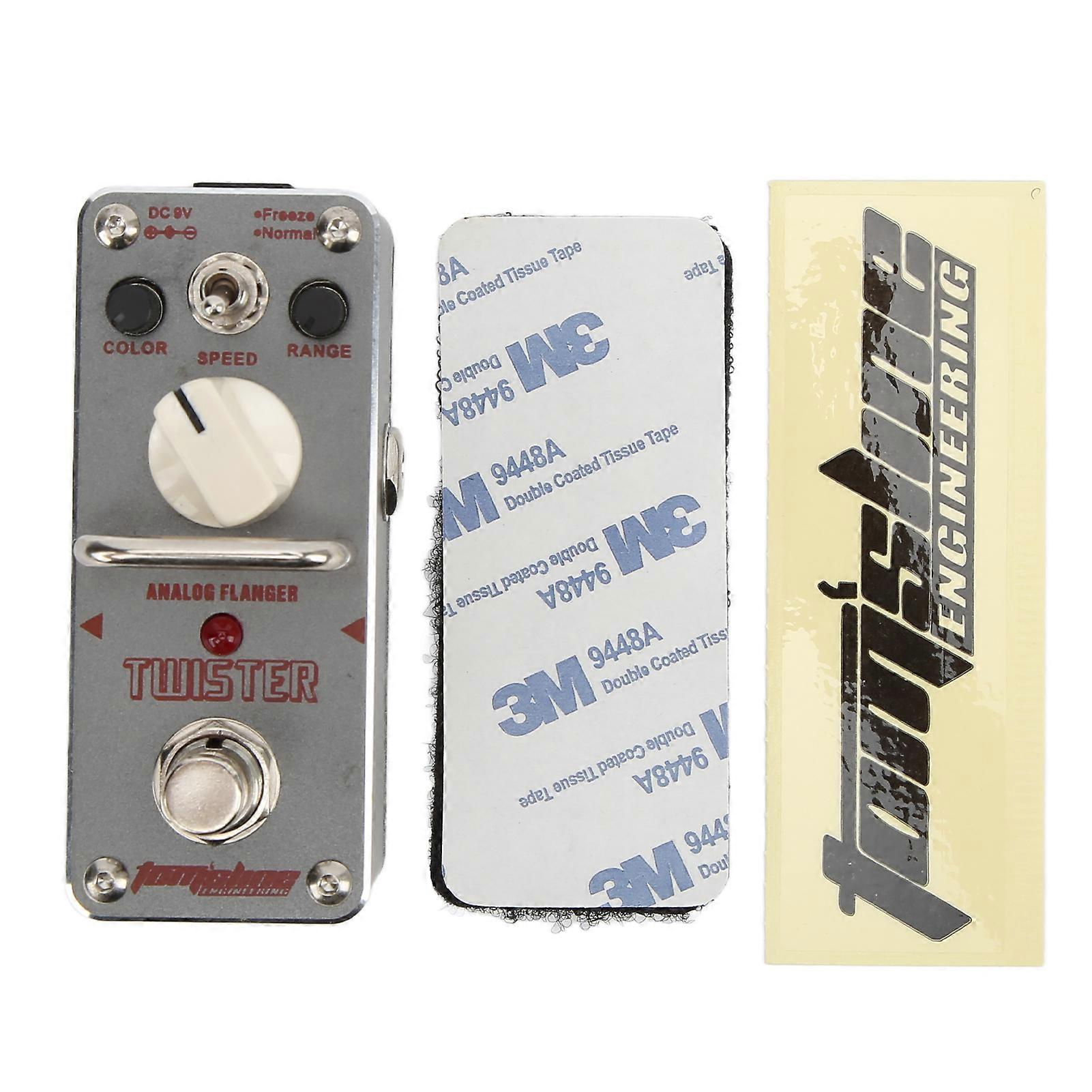 Analog Flanger Pedal Electric Guitar Mini Single Block Effect True Bypass 3 Button ATR-3