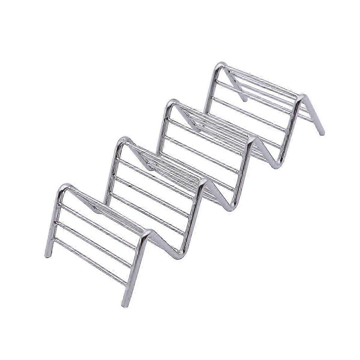 Description 

This item is designed and manufactured perfectly for holding shell tacos. Made of premium stainless steel, it is durable and anti-rust. 