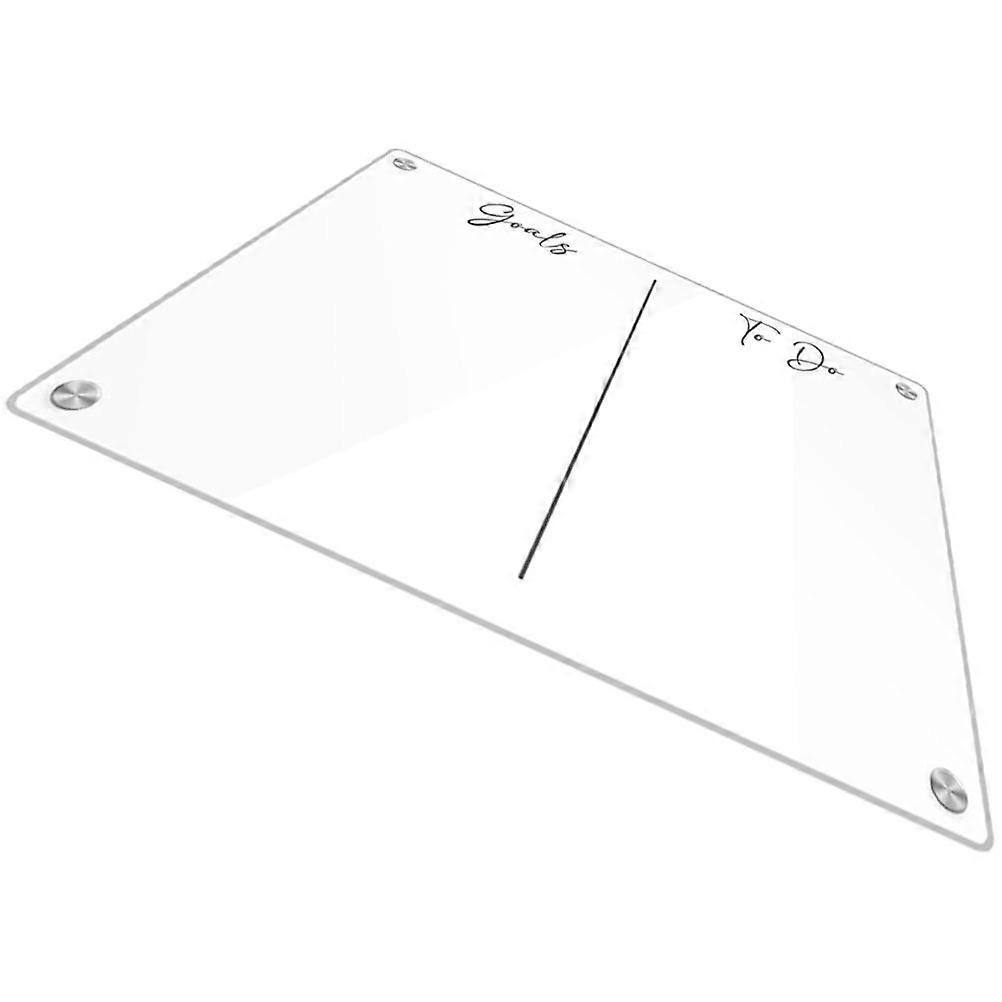 Transparent Acrylic Dry Erase Board for Fridge with Magnetic Function Practical Home Supply Decor 11.8x8.3 Inches