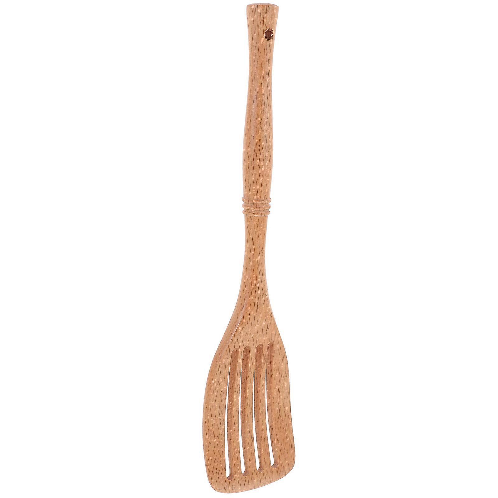 Kitchen Mixing Spatula Wooden Cooking Tool Home Users Nonstick Smooth Surface 1Pcs