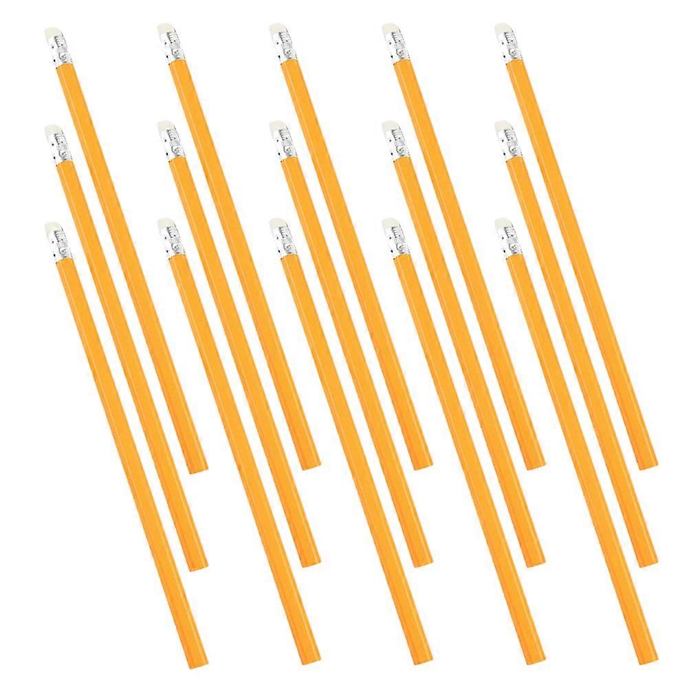 100pcs HB Wooden Pencils with Erasers for Classroom, Office, and School Use – Bulk Drawing and Writing Pencils with Eraser Tips for Students and