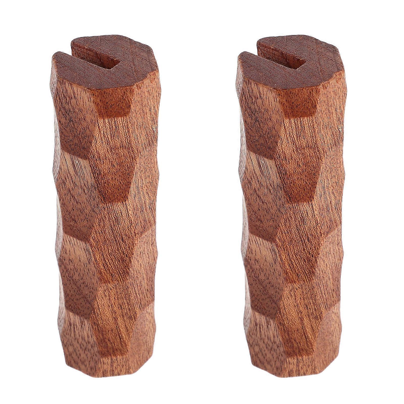 WORGEOUS 1 Pair Wooden Insulated Handle Covers for Cast Iron Skillet Barbecue Pan Frying Pan Grips