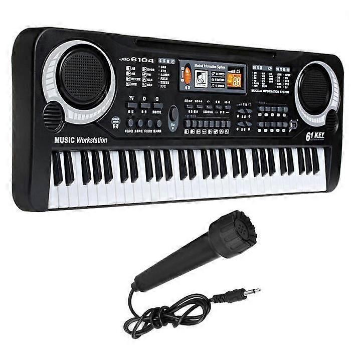 61 Keys Keyboard Piano with Microphone Kids Musical Teaching Toy b18534