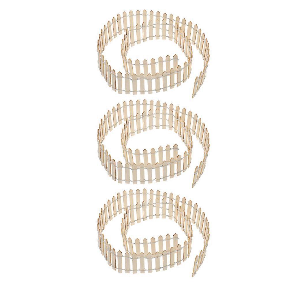 Iron Fence Accessories Miniature Picket Fence Creative Projects Elegant Design 3Pcs