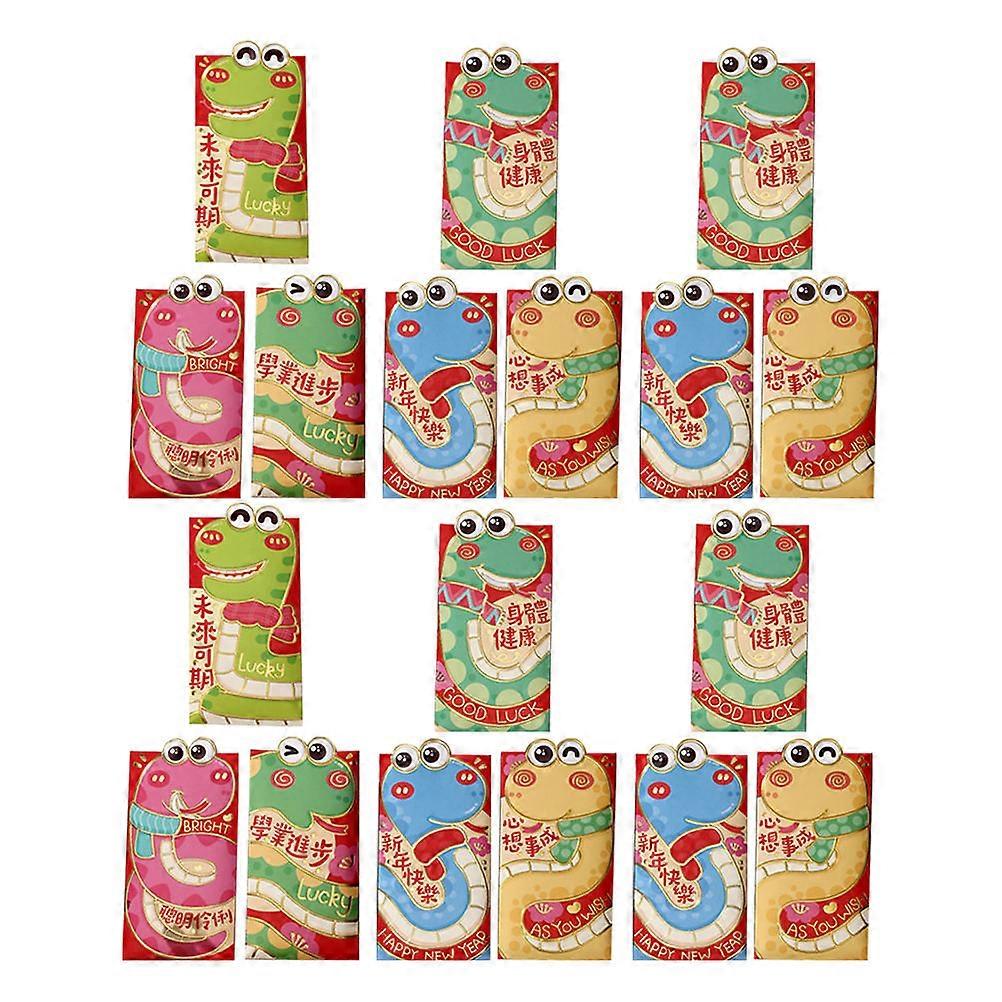 Chinese New Year Red Envelopes with Gold Foil Prints for Spring Festival Party Favors 30 Pcs