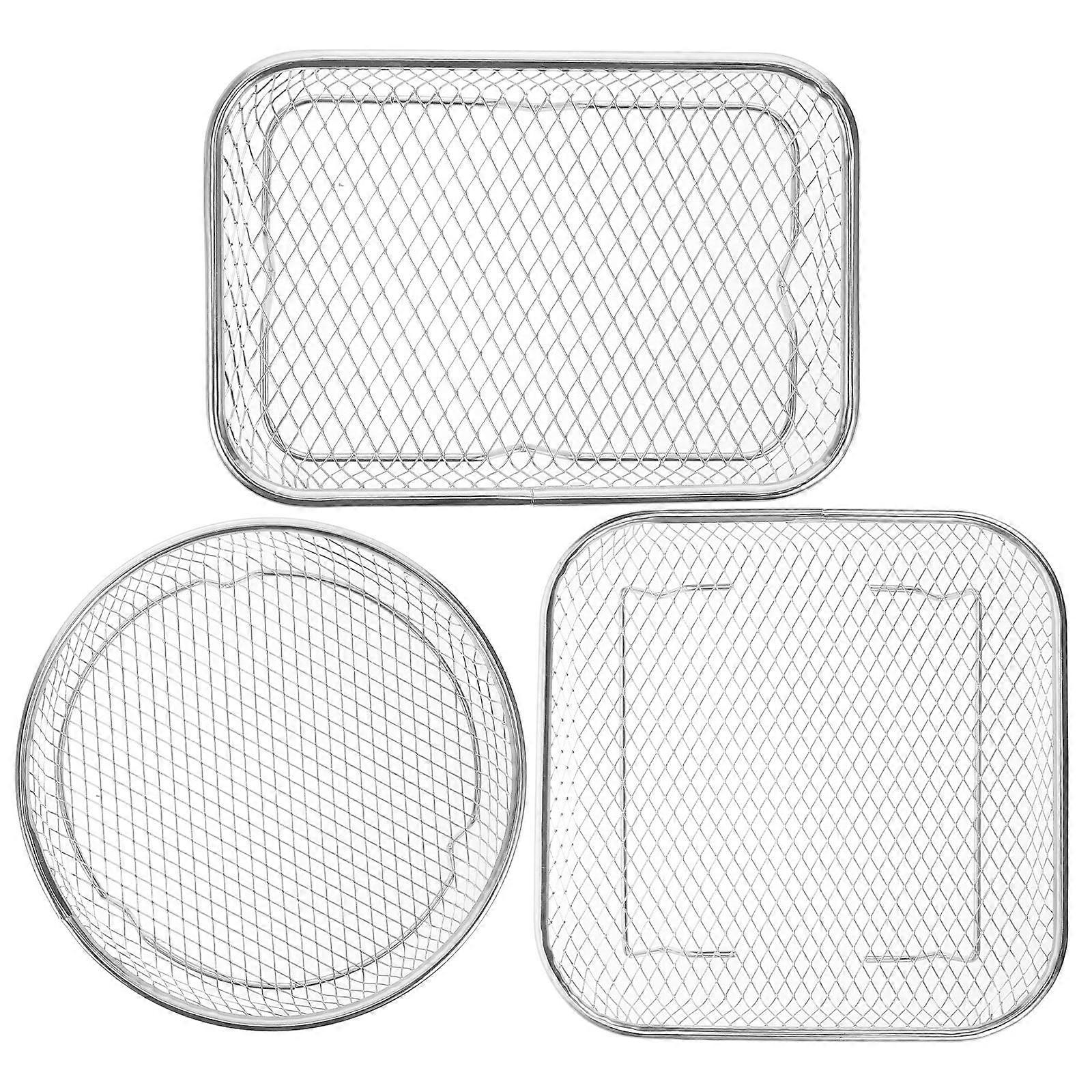 Fruit And Vegetable Colander Stainless Steel Kitchen Tool 3Pcs