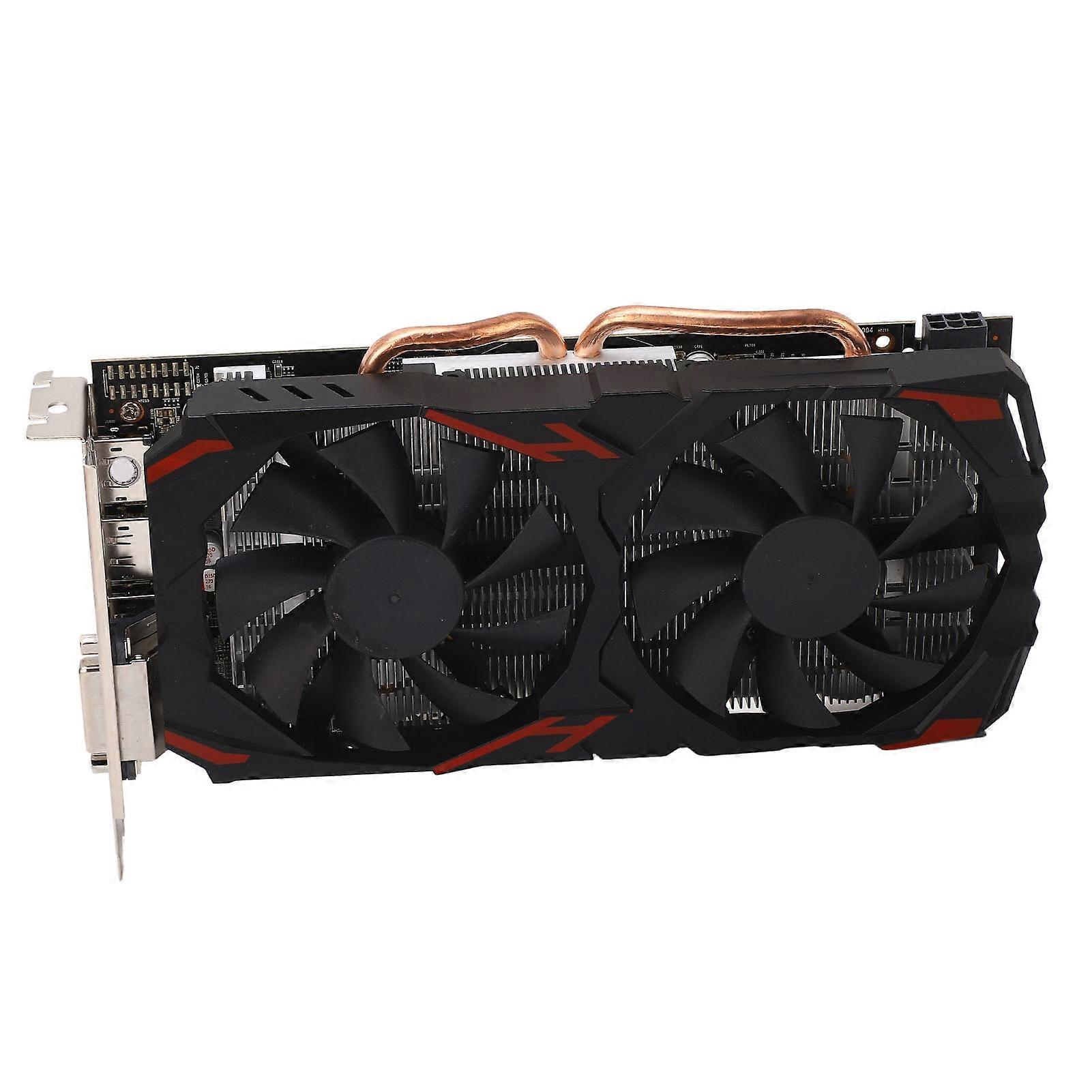 RX 580 8GB 256BIT Computer Gaming Graphics Cards Quiet Plug and Play Graphics Card with Dual Fans for Desktop PCs 580 8G D5 