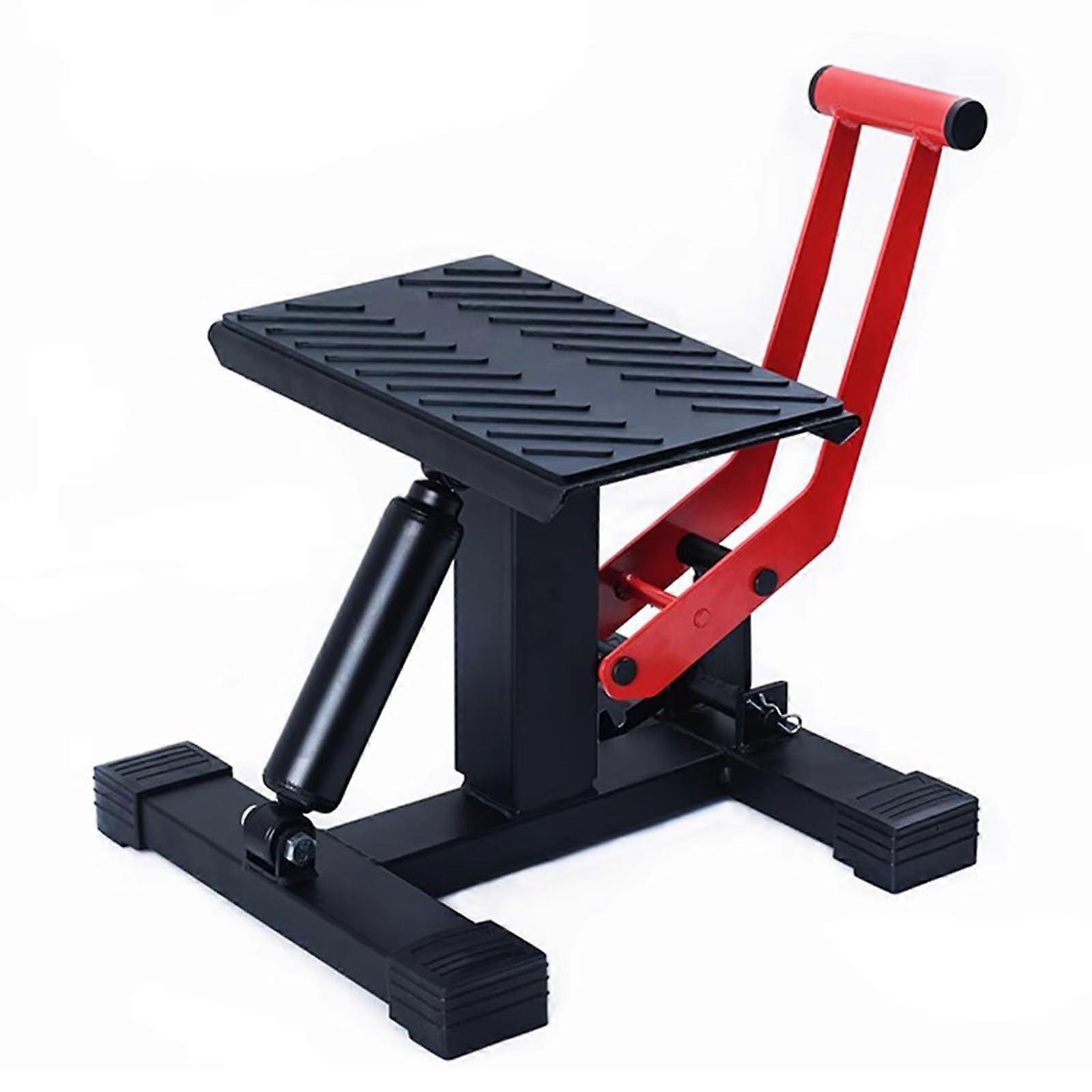Motorcycle Lifting Platform, Heavy Duty Steel Hydraulic Stand, 350 lbs, 2641 cm Adjustable