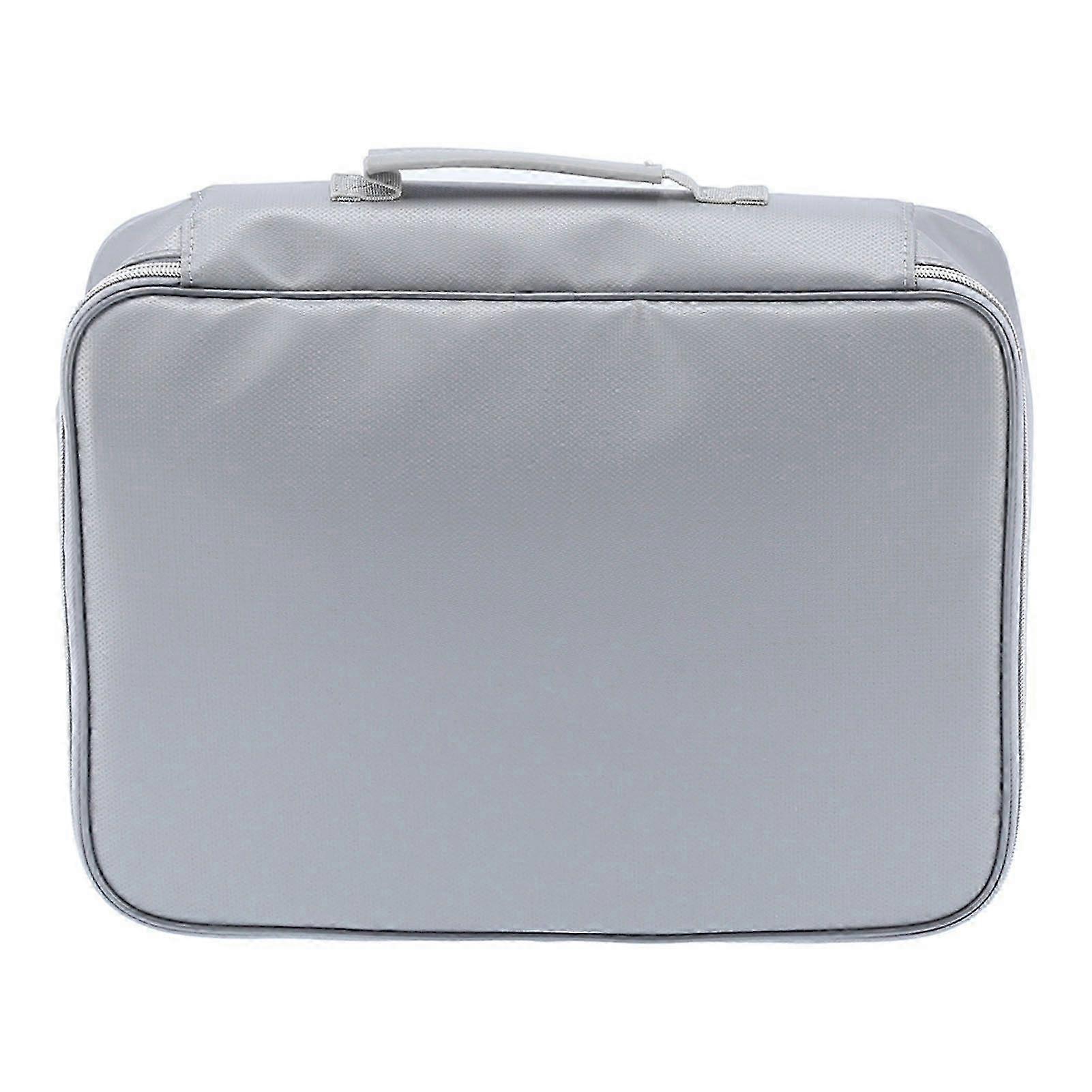 Fireproof Waterproof File Bag for Office Business Document Organizer Zippered Storage Case