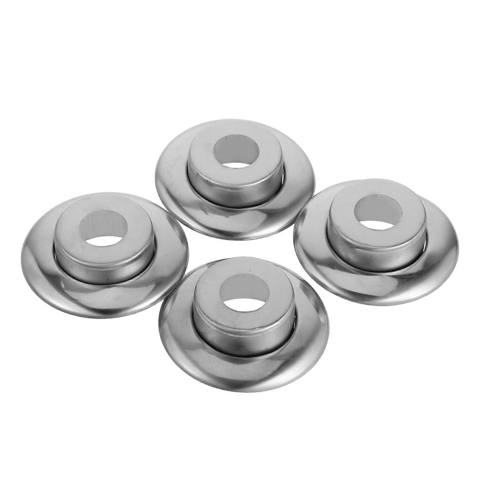 Aesthetic Enhancement Fire Sprinkler Cover Plate In Silver Available In 4Pcs For Wall And Ceiling Installation Size 7.50X7.50X3.30CM