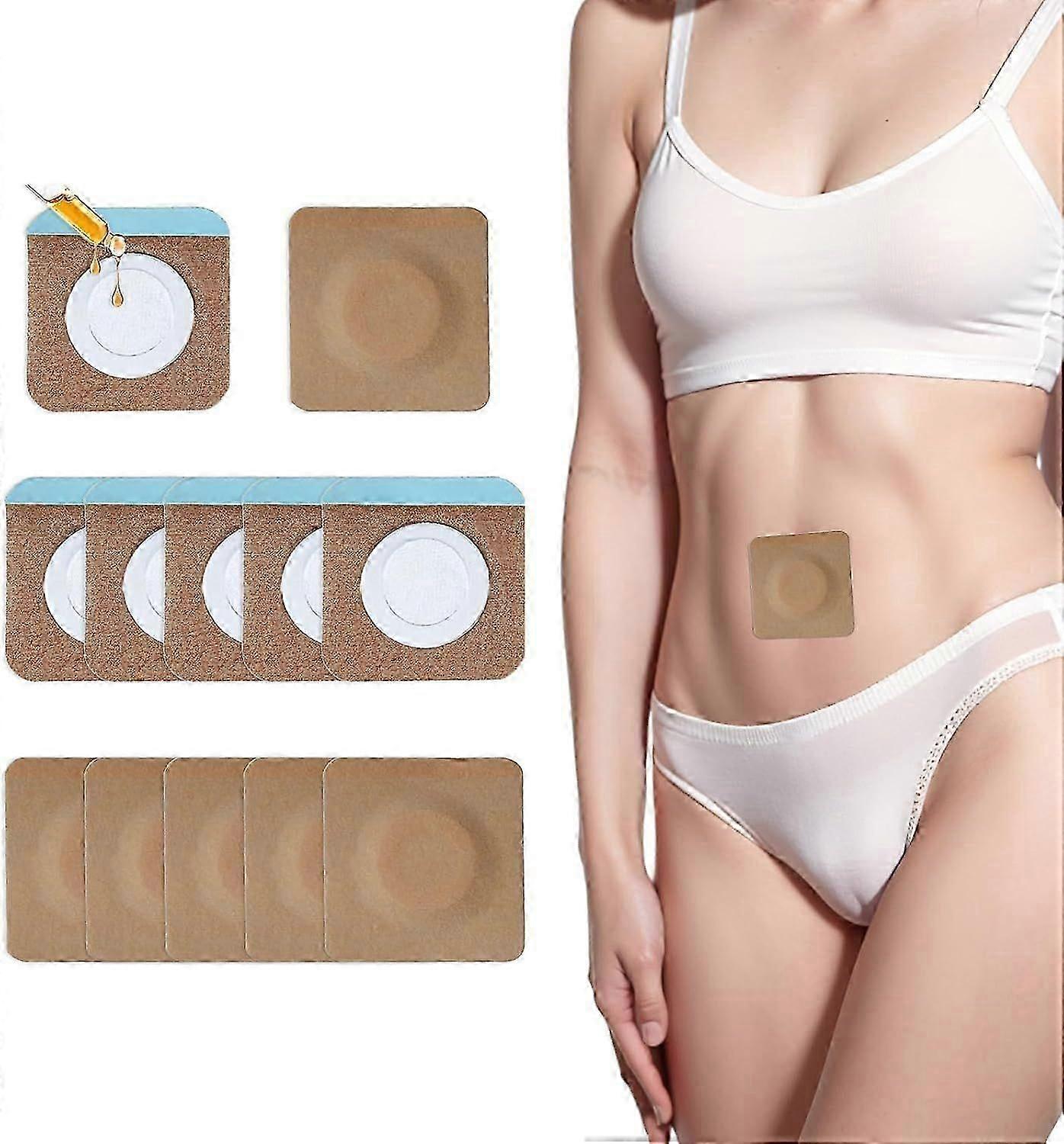 2025 Latest Model  12PCS Disposable Castor Oil Pack Wrap for Belly Button
