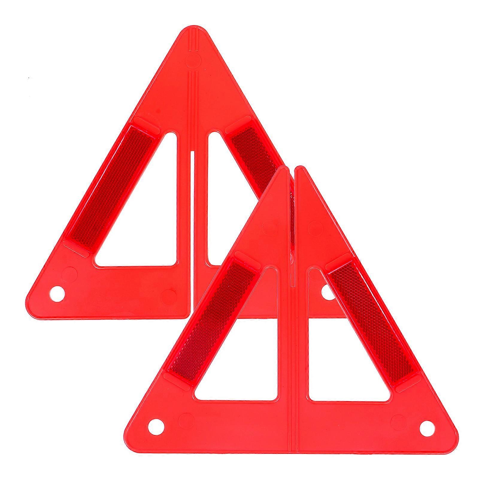مثلث مؤشر تحذير السلامة القابل للطي لأصحاب المركبات 1Set تحسين الرؤية الليلية