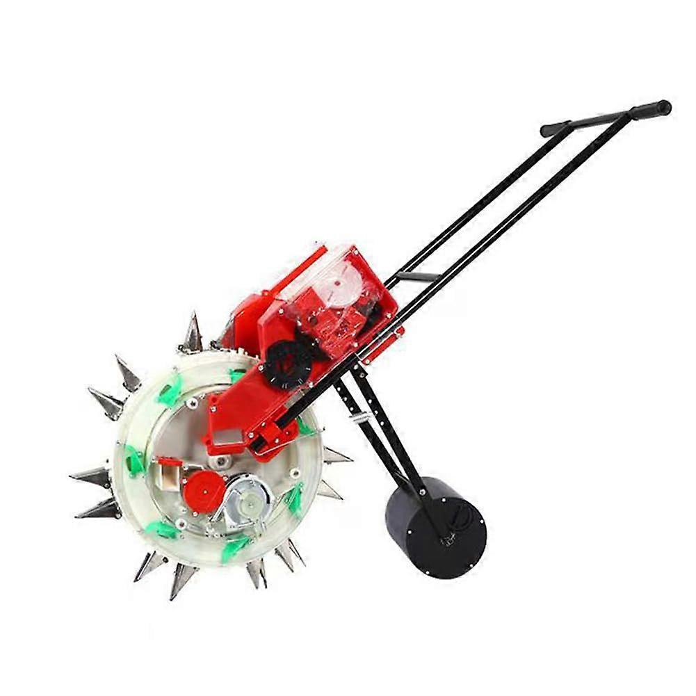 Seed and Fertiliser Applicator, Manual Garden Seeder, Garden Push Seeder, Simultaneous Sowing and Fertilisation, Lawn and Garden Shaker, 7 Mouths