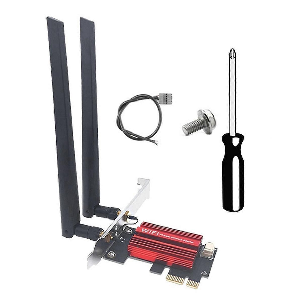 QCNCM865 WiFi 7 PCI-E Adapter Card Tri Band 2.4G/5G/6GHz 9256Mbps