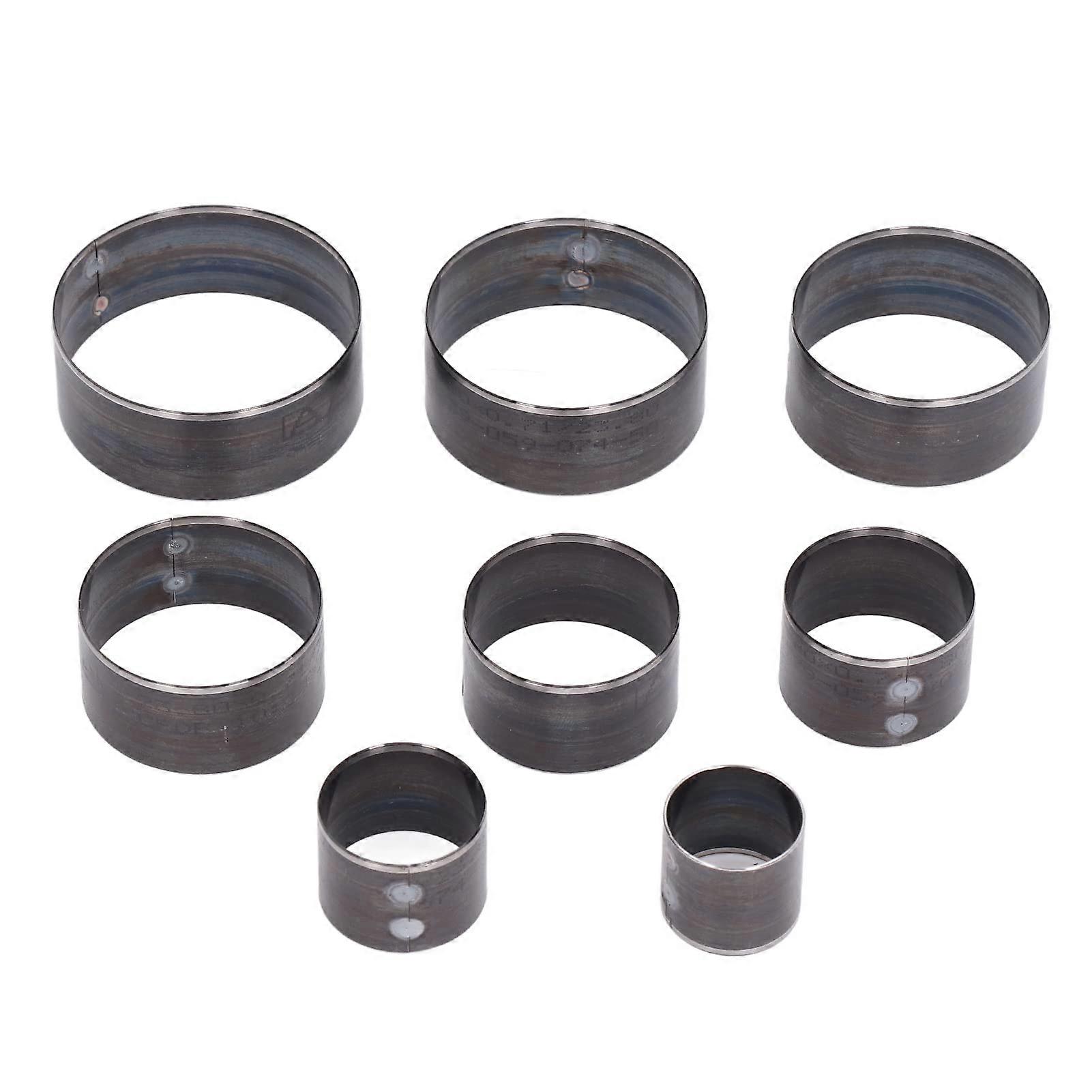 8piece leather punch tool set, round, made of alloy steel, leather punch tools for leather crafting with sizes ranging from 25–60 mm.