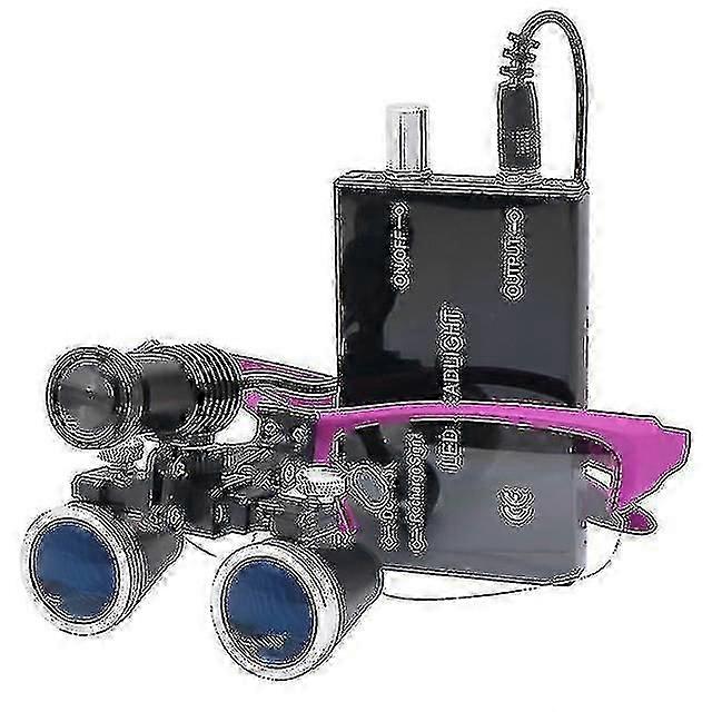 2.5x/3.5x 420 Mm Dental Loupe Magnifier Binocular Magnifier Surgery Surgical Operation Loupe With Spotlight Head Light-mxbc-eyzi